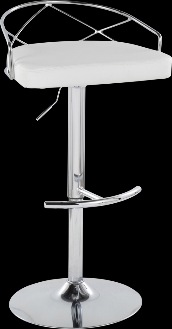 Ravensburg IV White Adjustable Barstool, Set of 2 - Thumbnail - Image 6