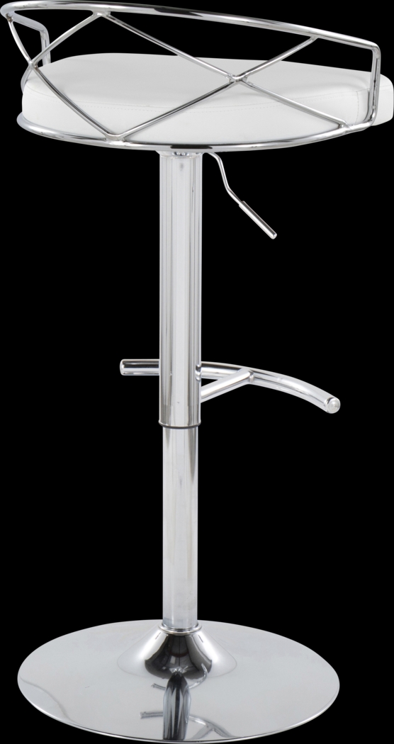 Ravensburg IV White Adjustable Barstool, Set of 2 - Thumbnail - Image 8