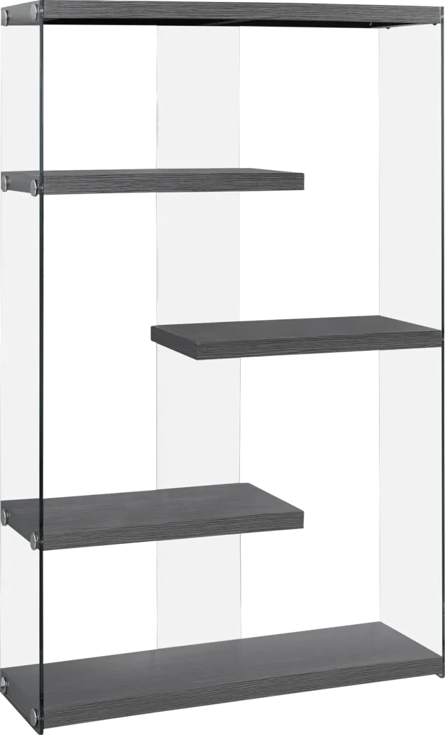 Ravine Charcoal Bookcase - Thumbnail - Image 1