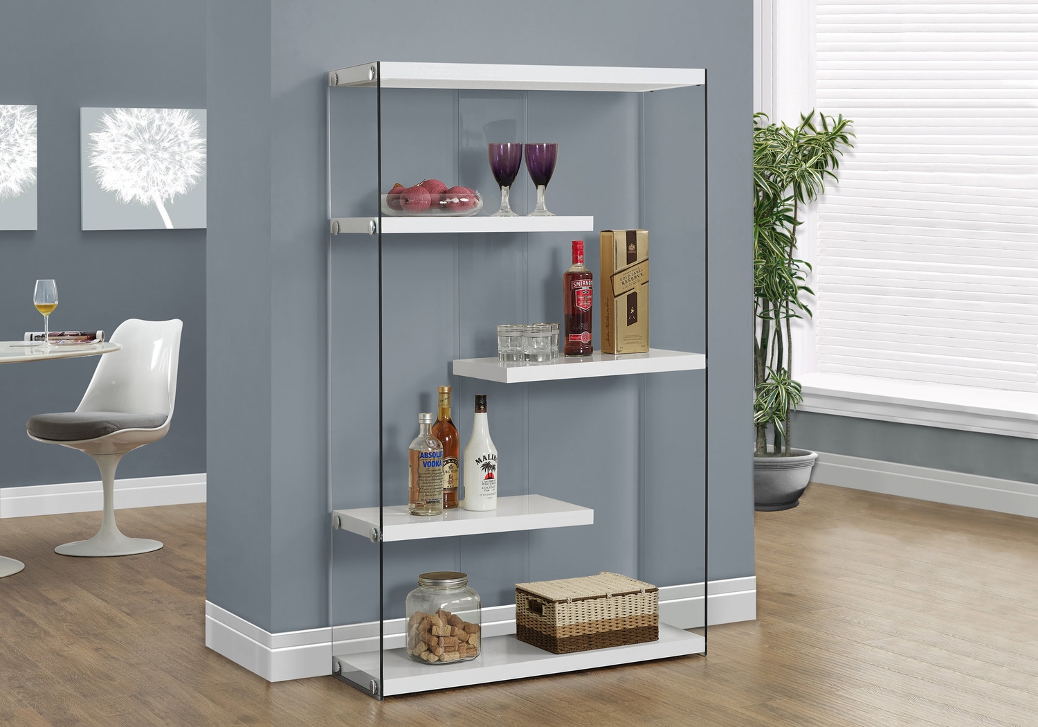 Ravine White Bookcase - Thumbnail - Image 2