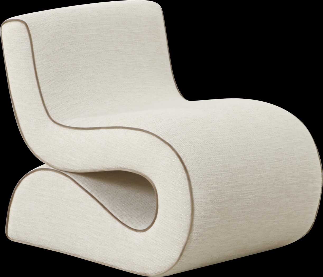 Rawding Cream Accent Chair - Thumbnail - Image 1