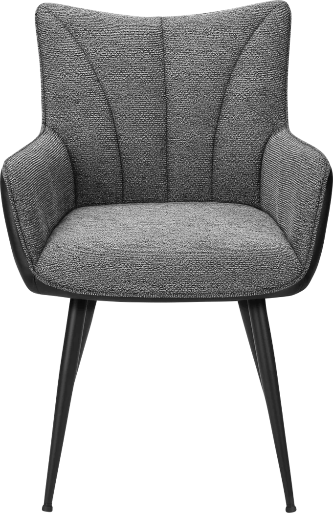 Rawiri Dark Gray Side Chair, Set of 2 - Image 4