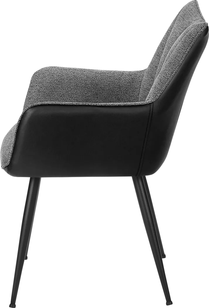 Rawiri Dark Gray Side Chair, Set of 2 - Image 5
