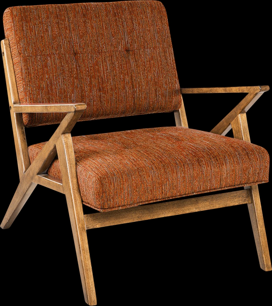Rawlins Orange Accent Chair - Thumbnail - Image 1