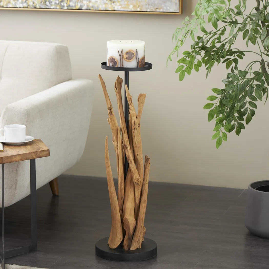Rayely Brown Candle Holder - Image 2
