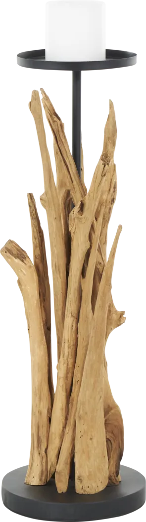 Rayely Brown Candle Holder - Image 1