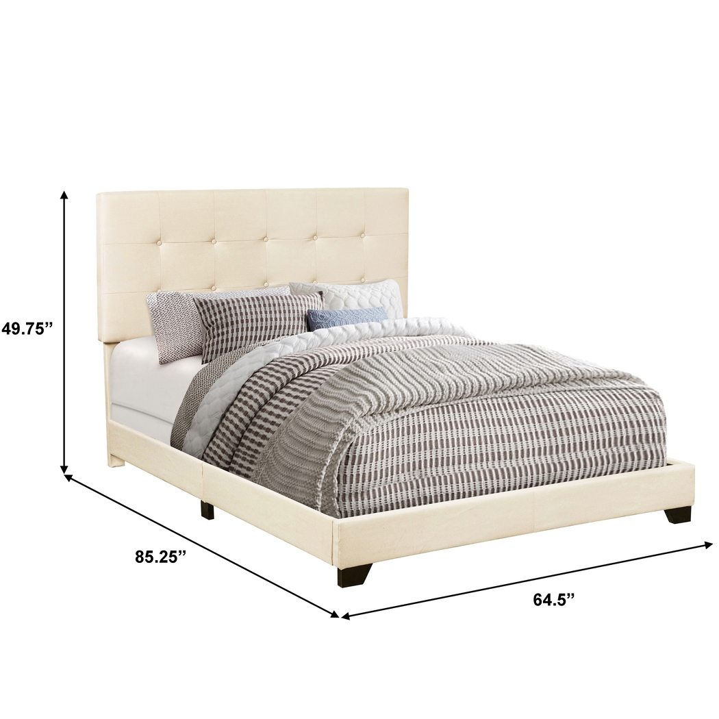 Rayfield Beige Queen Bed - Thumbnail - Image 9