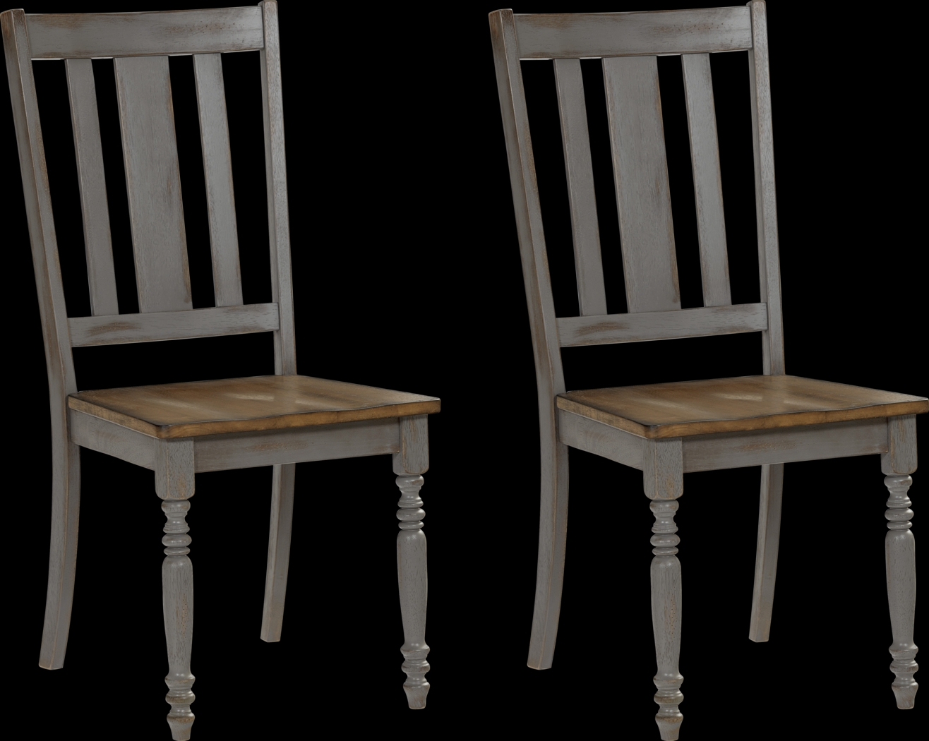Raylene Gray Dining Chair, Set of 2 - Thumbnail - Image 1