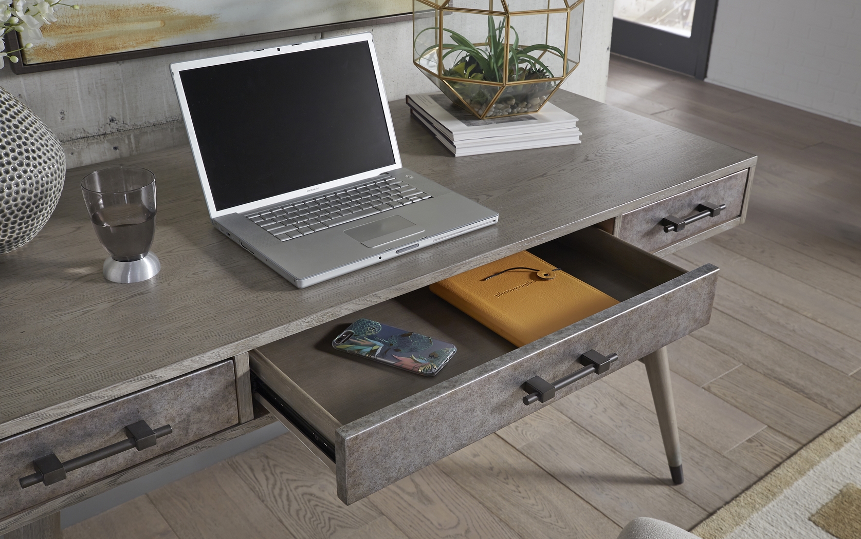 Raymond Turn Gray Desk - Thumbnail - Image 5