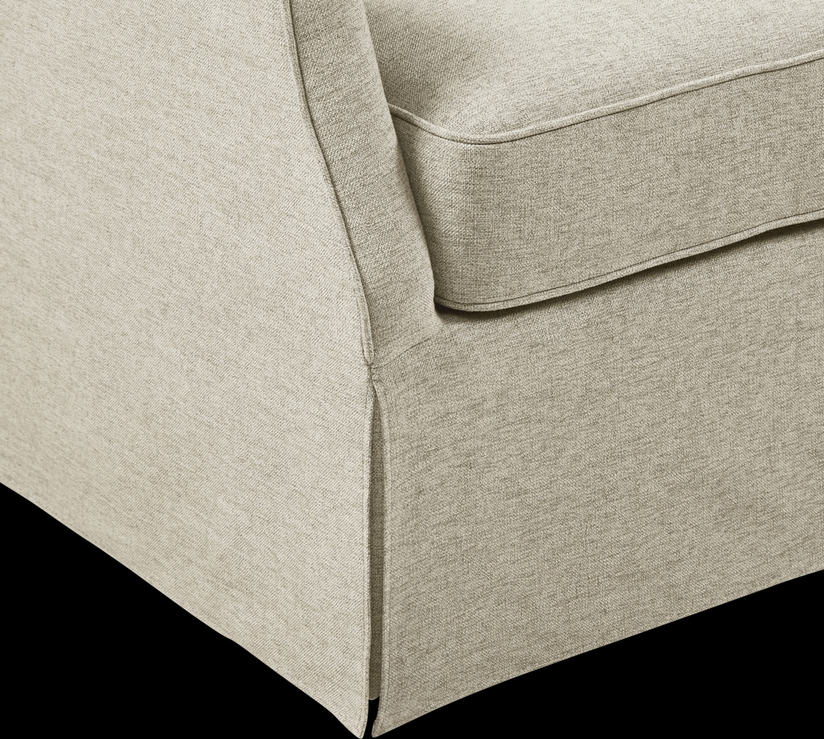 Raynaldo Beige Swivel Accent Chair - Thumbnail - Image 6