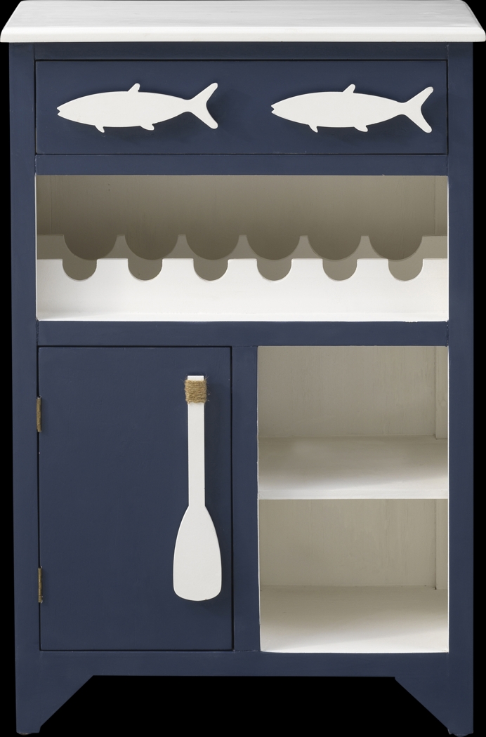 Raynale Blue Bar Cart - Thumbnail - Image 3