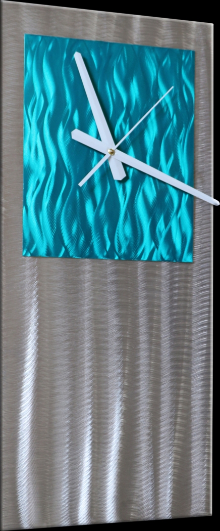 Raynell Teal Clock - Thumbnail - Image 1