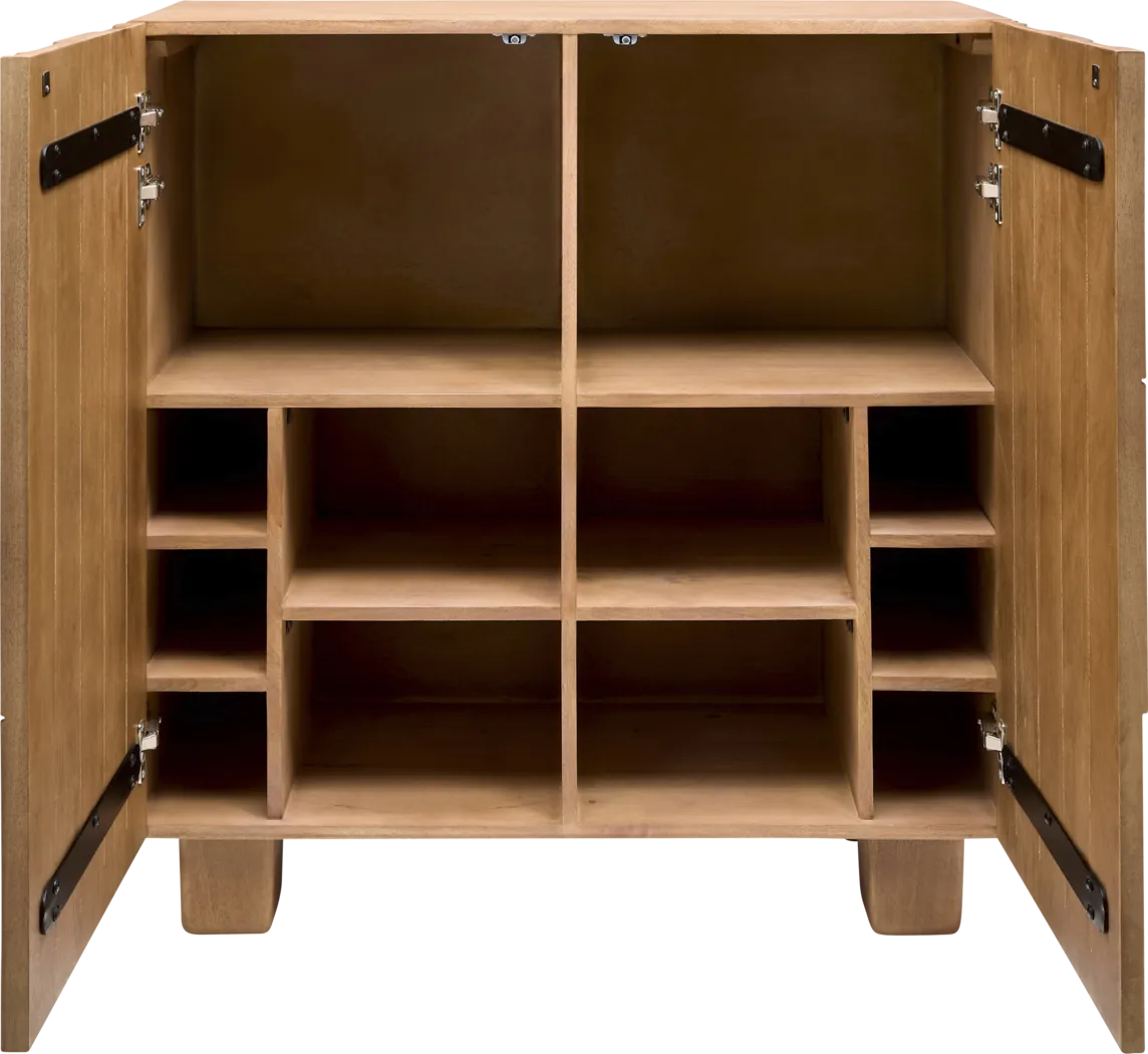 Razin Brown Bar Cabinet - Thumbnail - Image 5