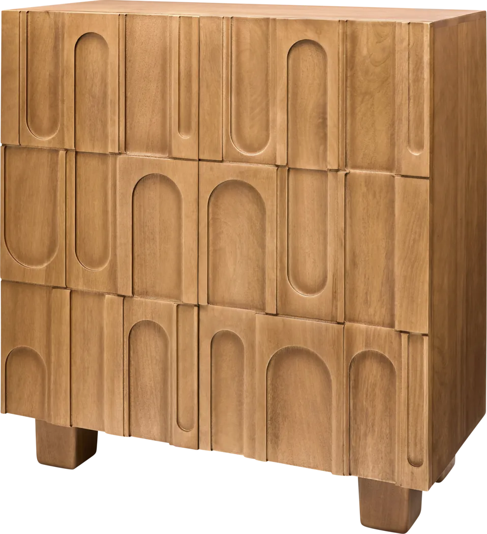 Razin Brown Bar Cabinet - Thumbnail - Image 1