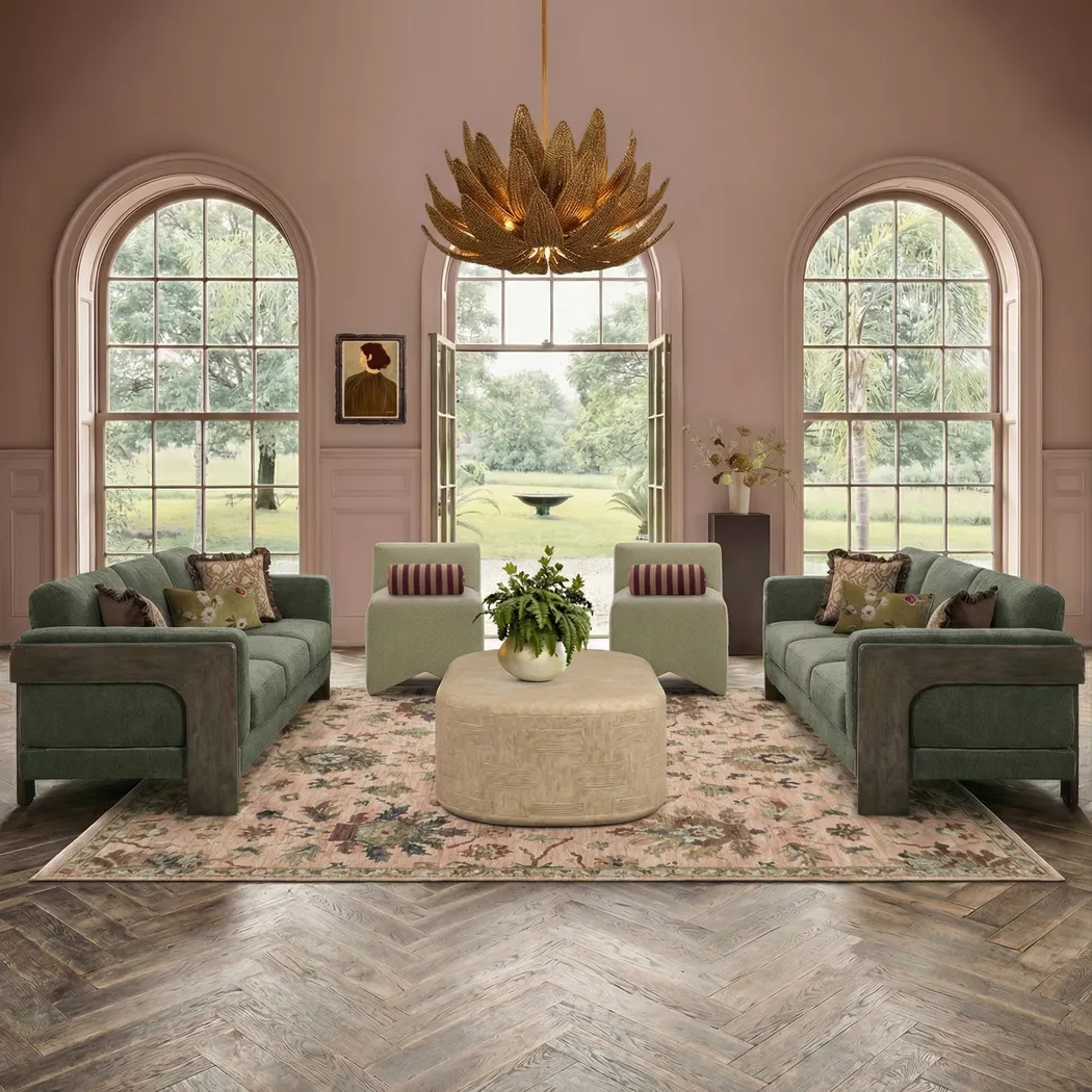 Raziya Green Sofa - Thumbnail - Image 2