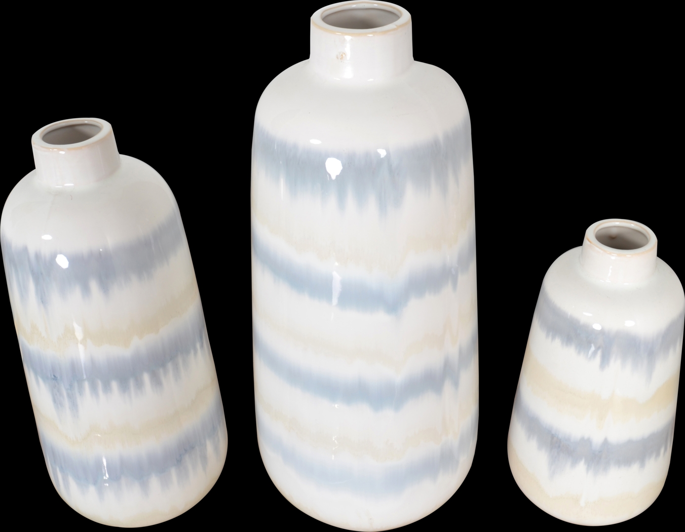 Reaka Gray Vase, Set of 3 - Thumbnail - Image 3