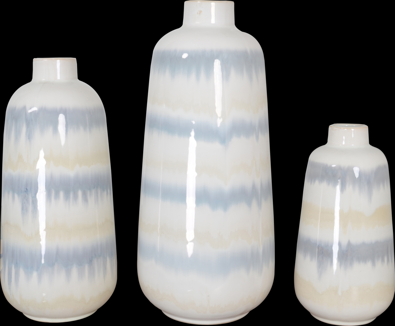 Reaka Gray Vase, Set of 3 - Thumbnail - Image 1