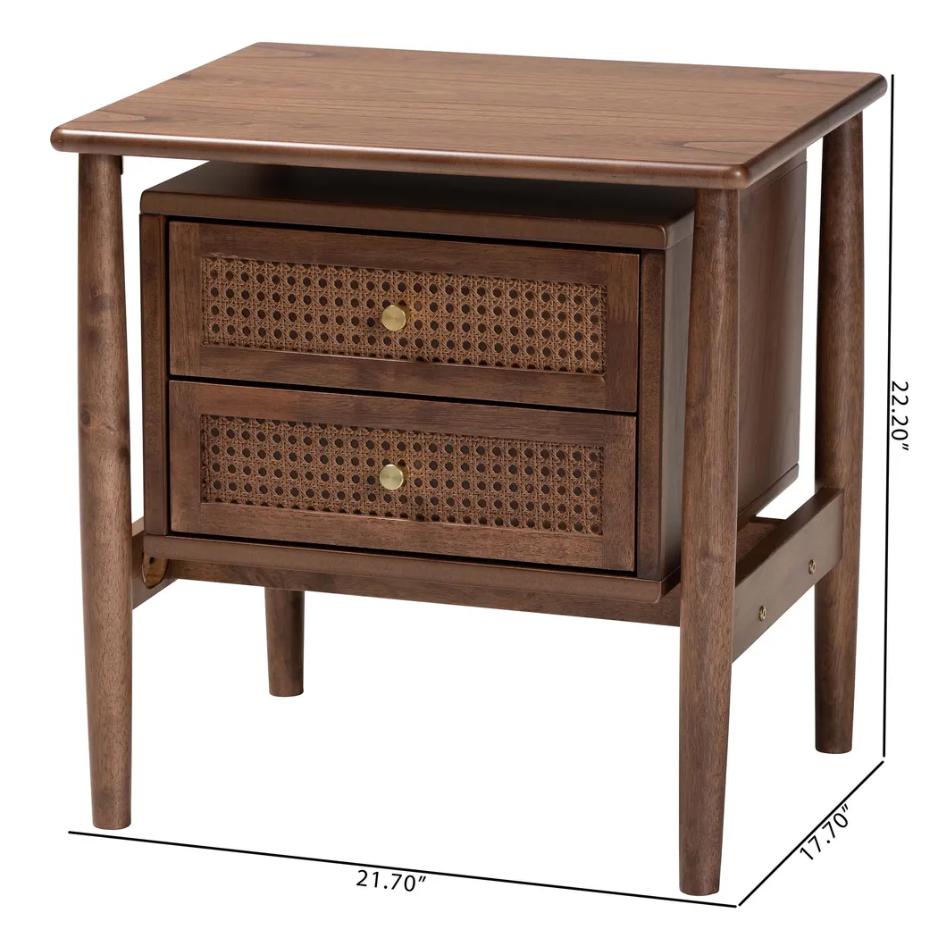 Rebich Brown Nightstand - Thumbnail - Image 3