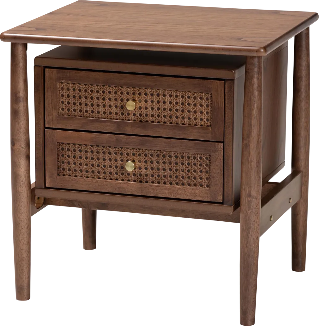 Rebich Brown Nightstand - Thumbnail - Image 1