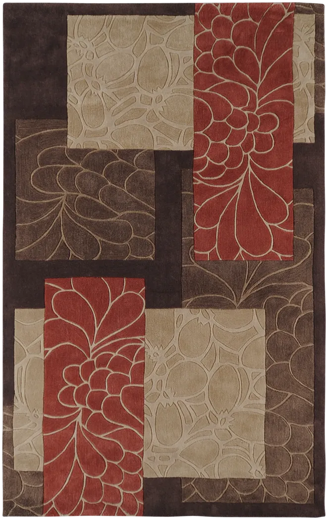 Rectangle Flowers 5 x 8 Rug - Thumbnail - Image 1