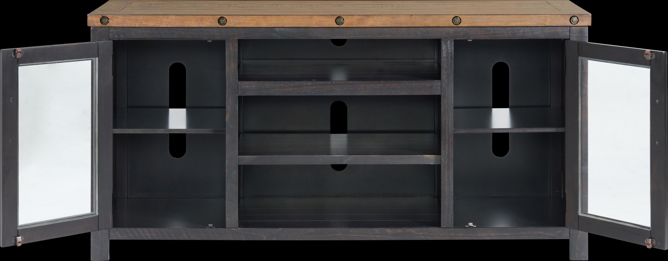 Recton Brown 65 in. Console - Thumbnail - Image 3