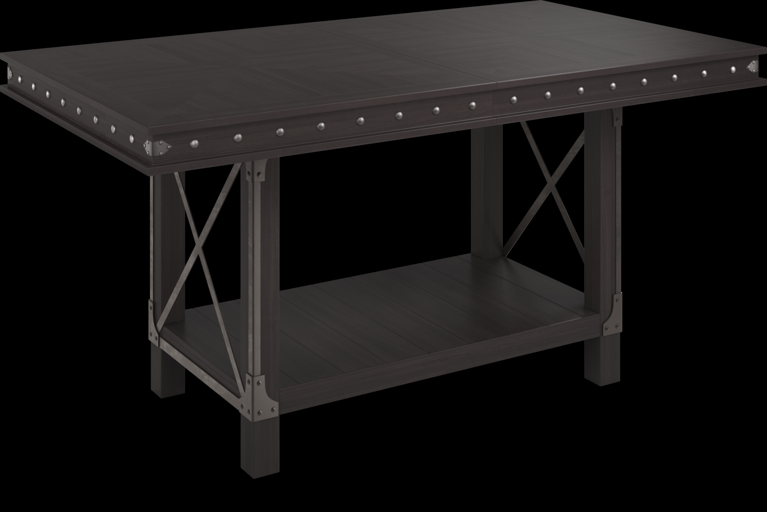 Red Hook Black Rectangle Counter Height Dining Table - Thumbnail - Image 1