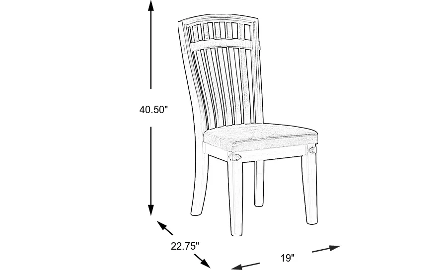 Dimension Image. Please refer to the Dimension Tab on this page for dimension details.