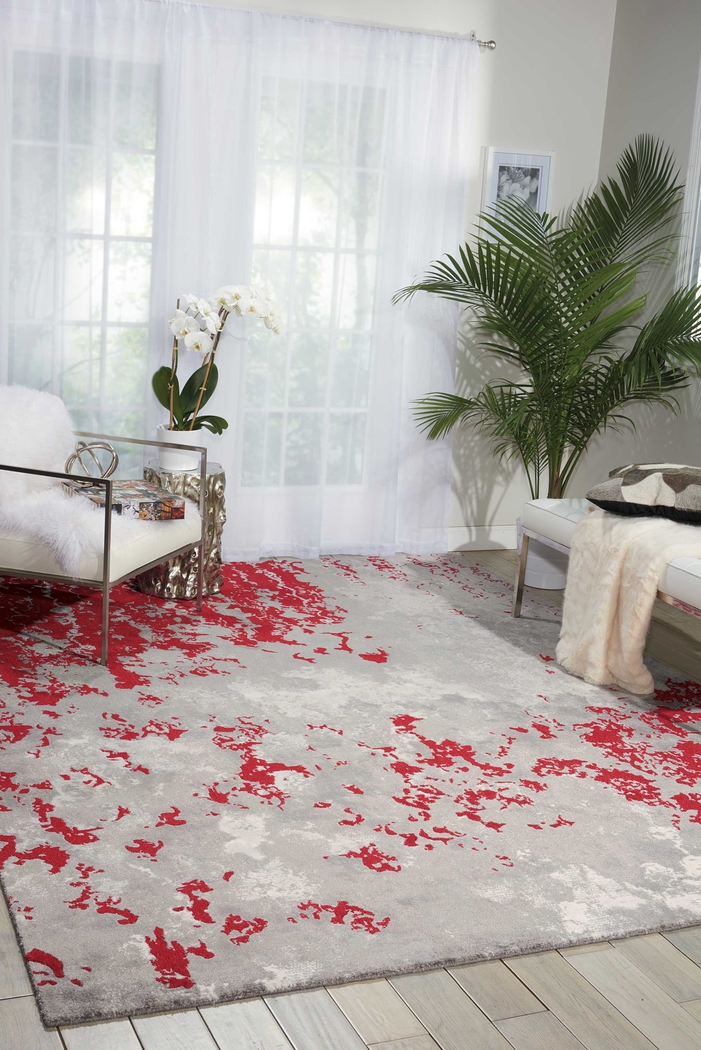 Red Sky Red 9'9 x 13'9 Rug - Thumbnail - Image 4