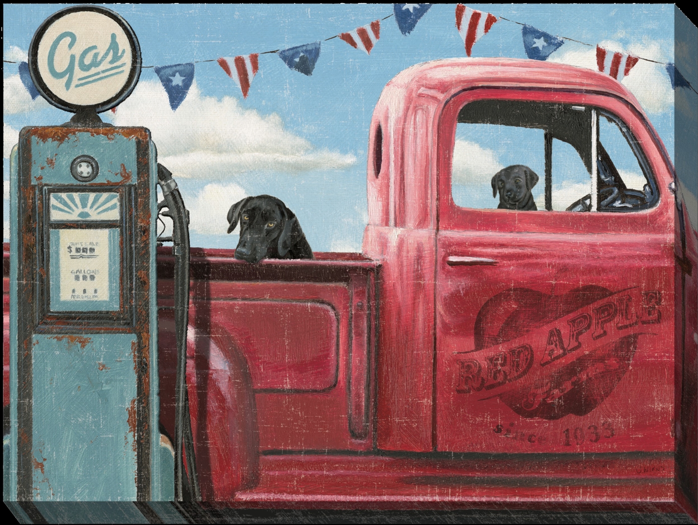 Red Truck Ride Outdoor/Indoor Wall Art - Thumbnail - Image 1