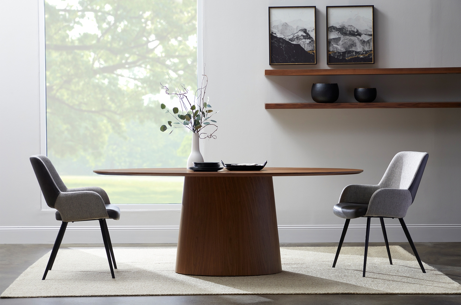 Reder Dark Gray Arm Chair - Thumbnail - Image 2