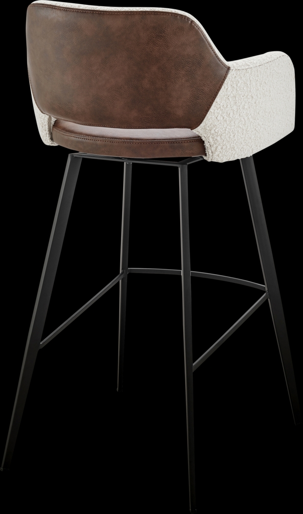 Reder Ivory Swivel Bar Stool - Thumbnail - Image 3