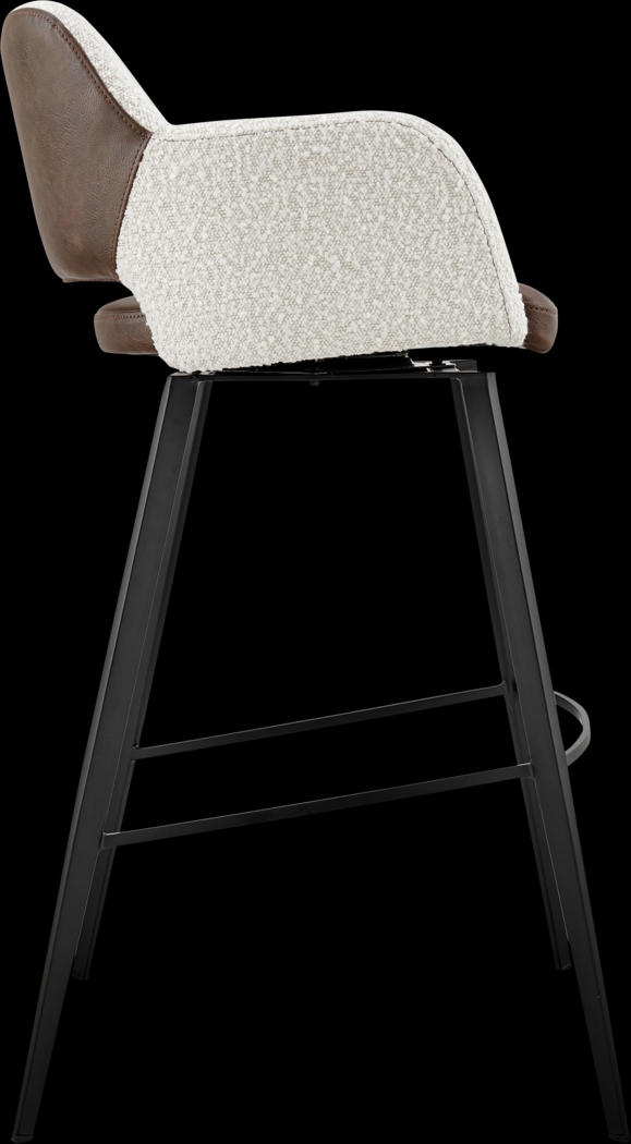 Reder Ivory Swivel Bar Stool - Thumbnail - Image 4