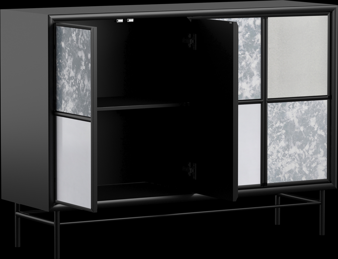 Redhaven Black 48 in. Console - Thumbnail - Image 3