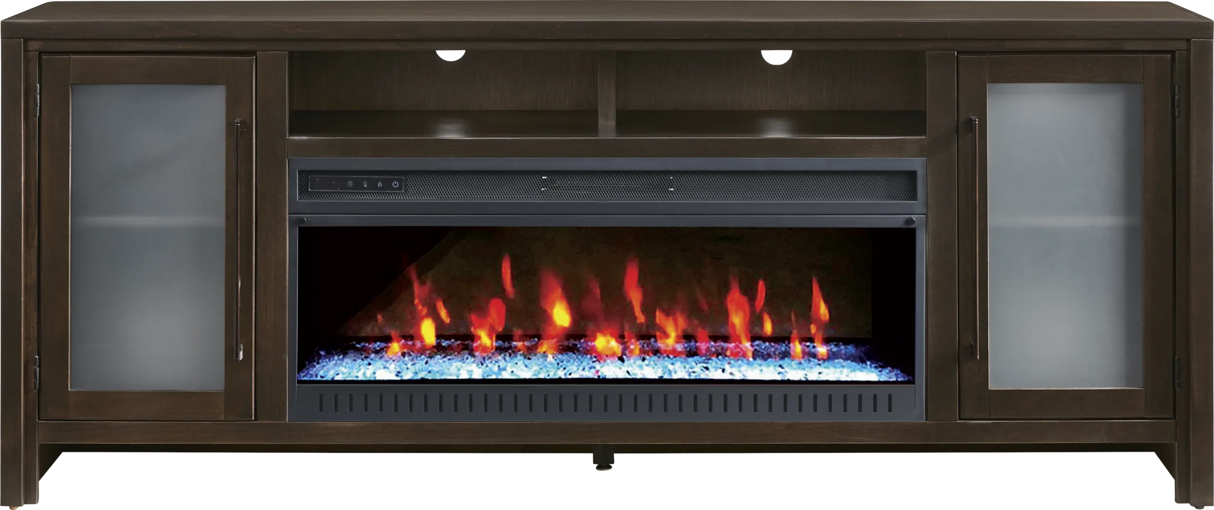 Redmond Espresso 80 in. Console with Electric Fireplace - Thumbnail - Image 1