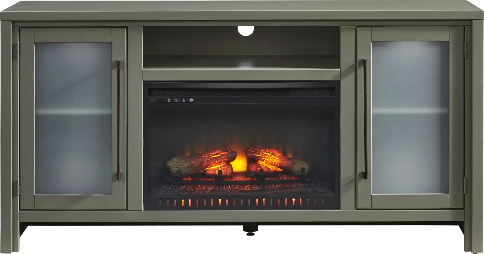 Redmond Sage 64 in. Console with Electric Log Fireplace - Thumbnail - Image 1