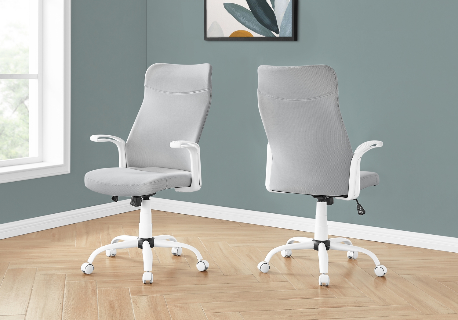 Redona Gray Office Chair - Thumbnail - Image 2