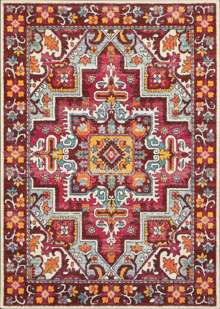 Redvale Red 7'10 x 10'10 Rug - Thumbnail - Image 1