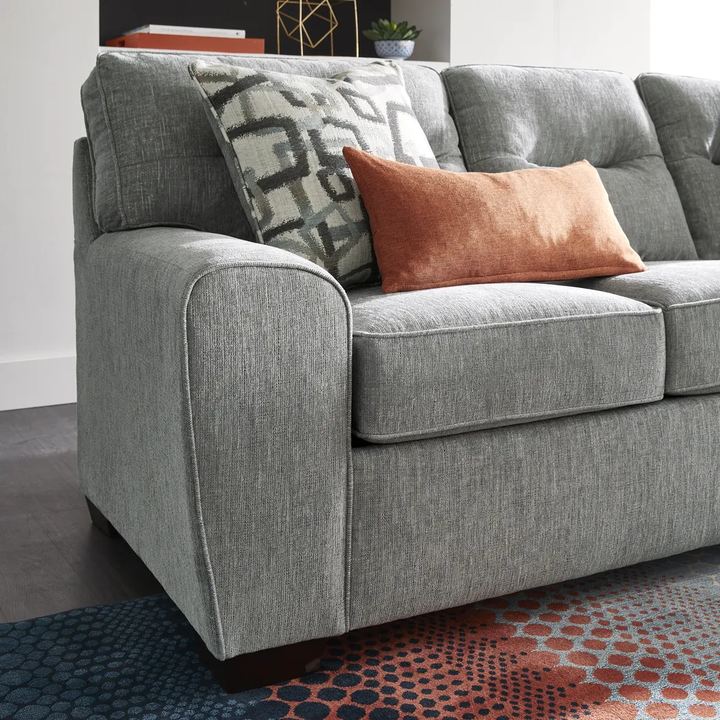 Redwood Park Gray Sofa - Thumbnail - Image 2