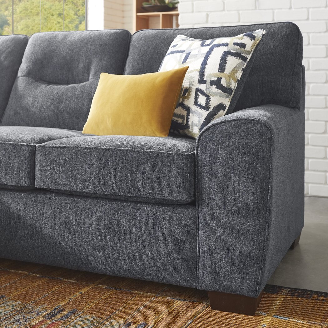 Redwood Park Navy 2 Pc Sectional - Thumbnail - Image 3