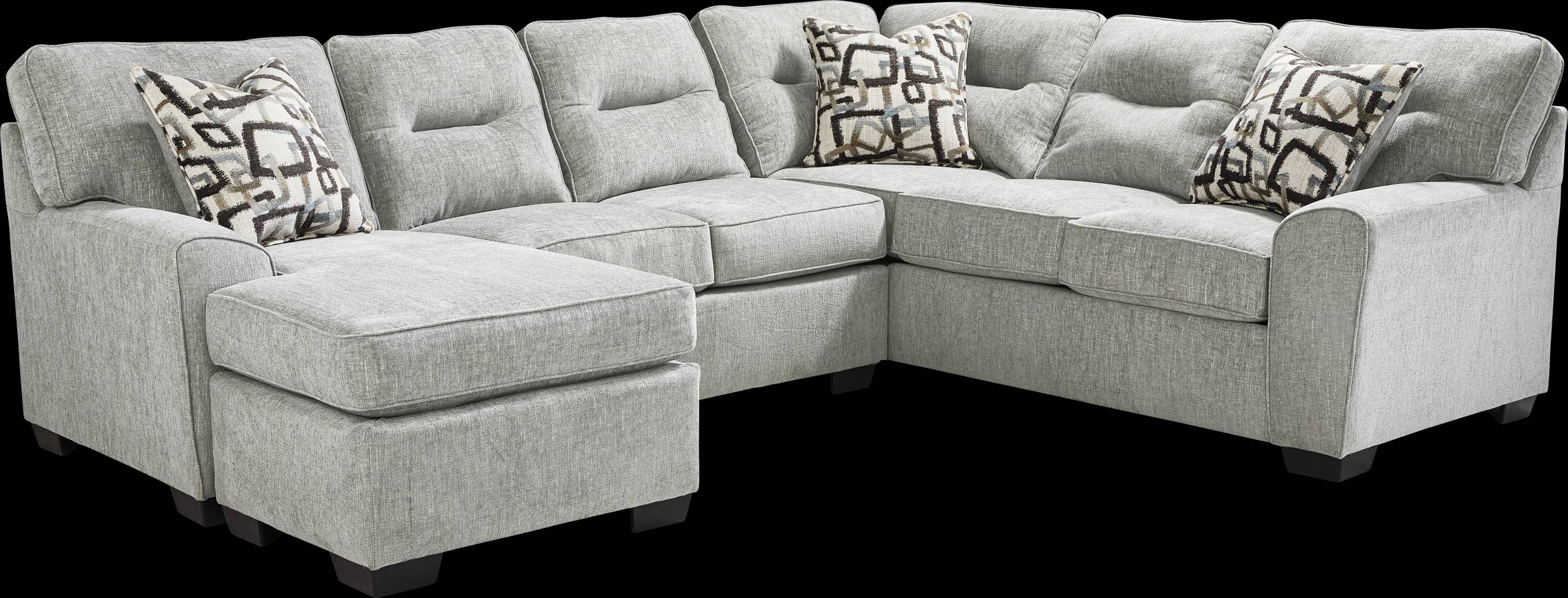 Redwood Place Gray 2 Pc Sectional - Thumbnail - Image 1
