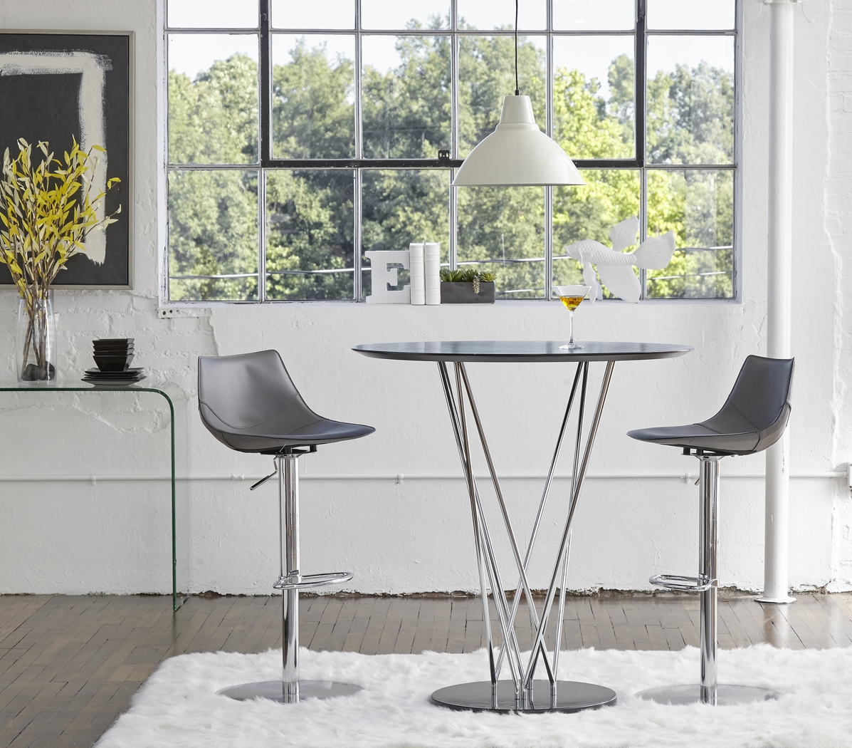 Reebe Gray Barstool - Thumbnail - Image 3