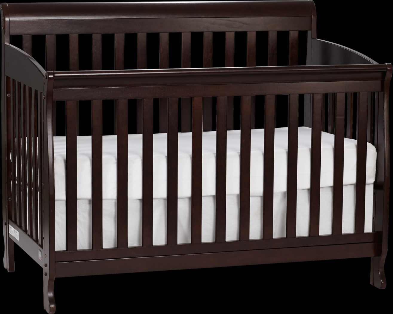 Reena Espresso Convertible Crib with Toddler Rail - Thumbnail - Image 1