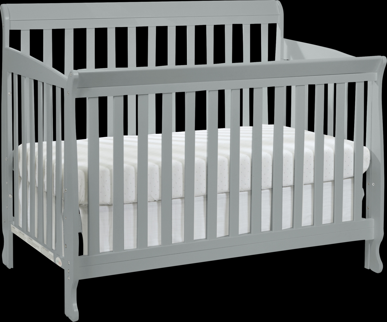 Reena Gray Convertible Crib with Toddler Rail - Thumbnail - Image 1