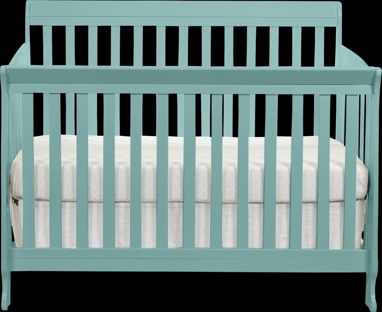 Reena Turquoise Convertible Crib with Toddler Rail - Thumbnail - Image 2