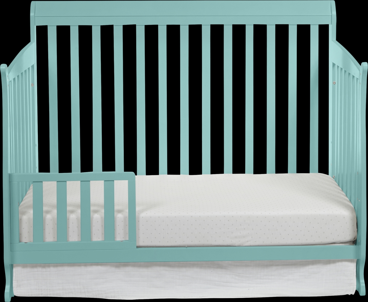 Reena Turquoise Convertible Crib with Toddler Rail - Thumbnail - Image 5