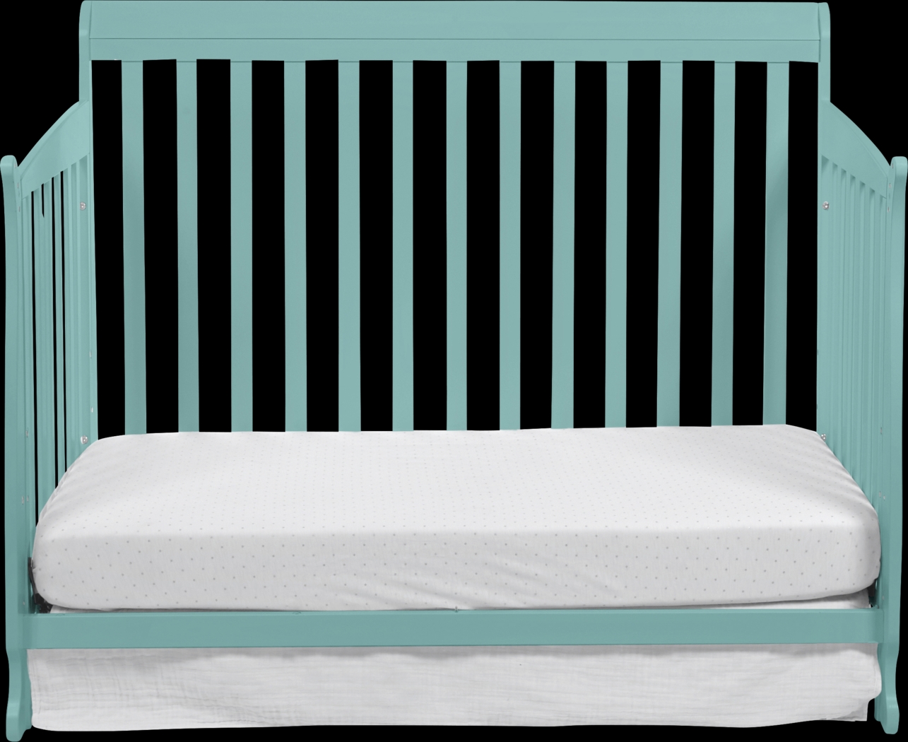Reena Turquoise Convertible Crib with Toddler Rail - Thumbnail - Image 6