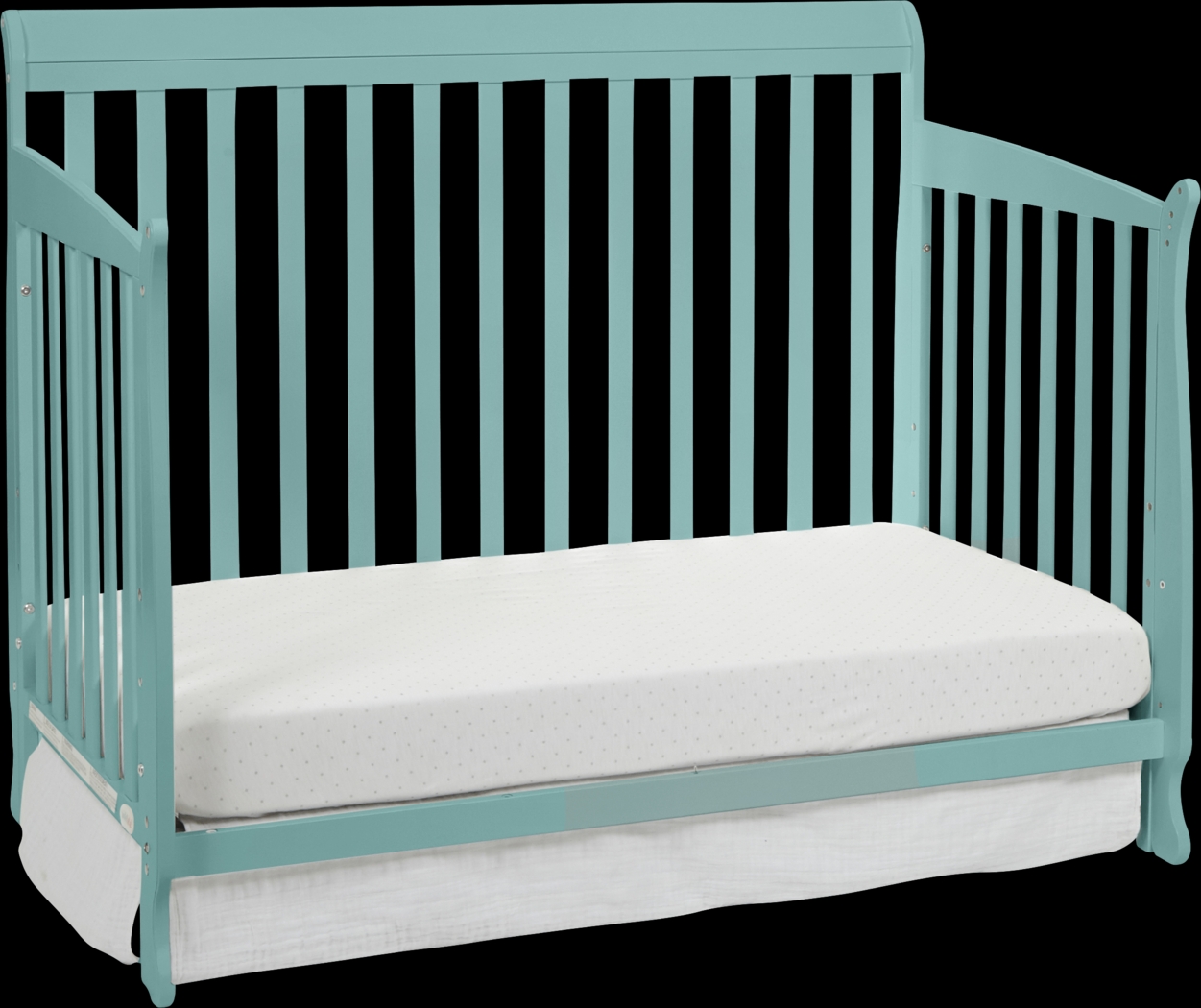 Reena Turquoise Convertible Crib with Toddler Rail - Thumbnail - Image 7