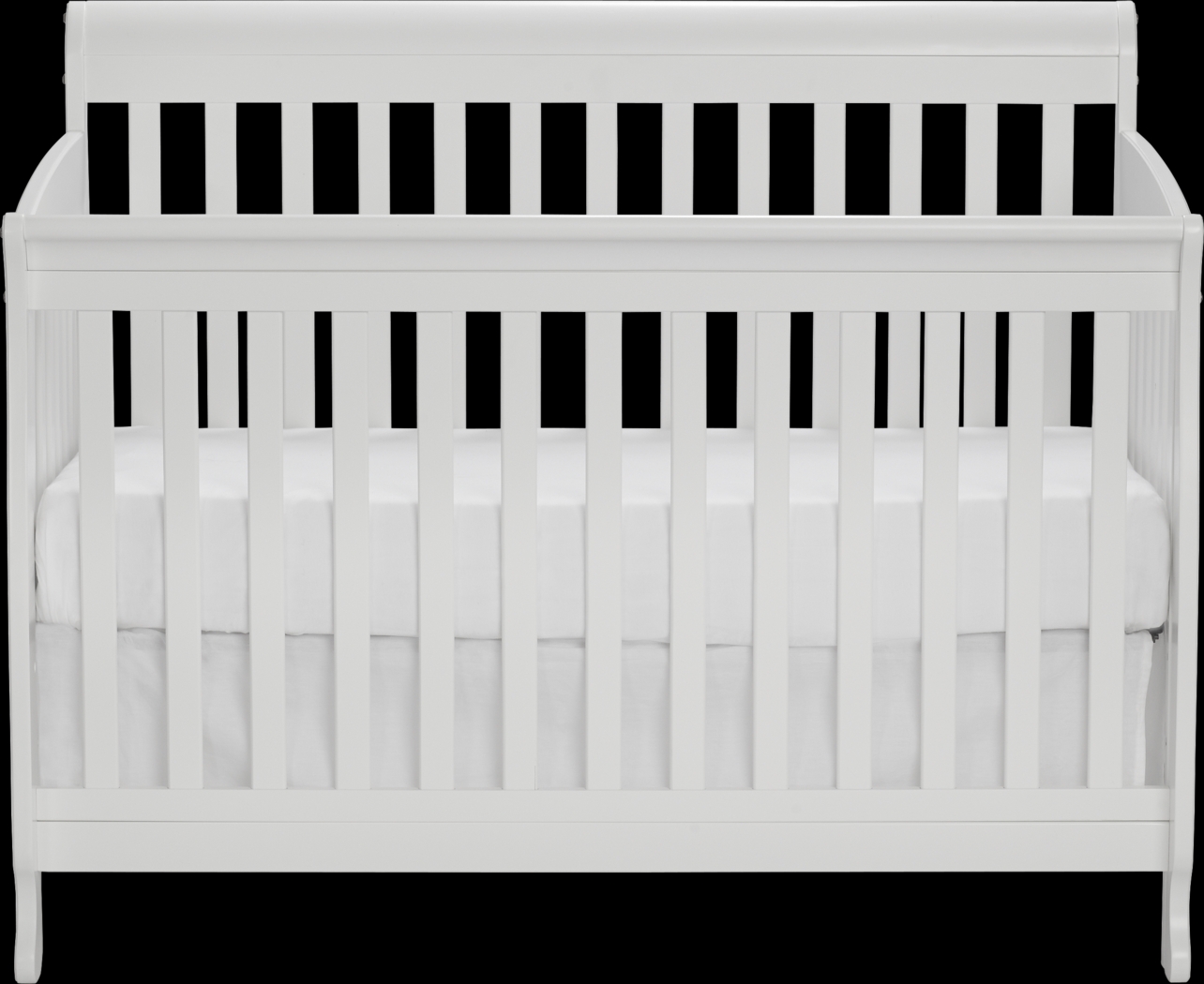 Reena White Convertible Crib with Toddler Rail - Thumbnail - Image 2