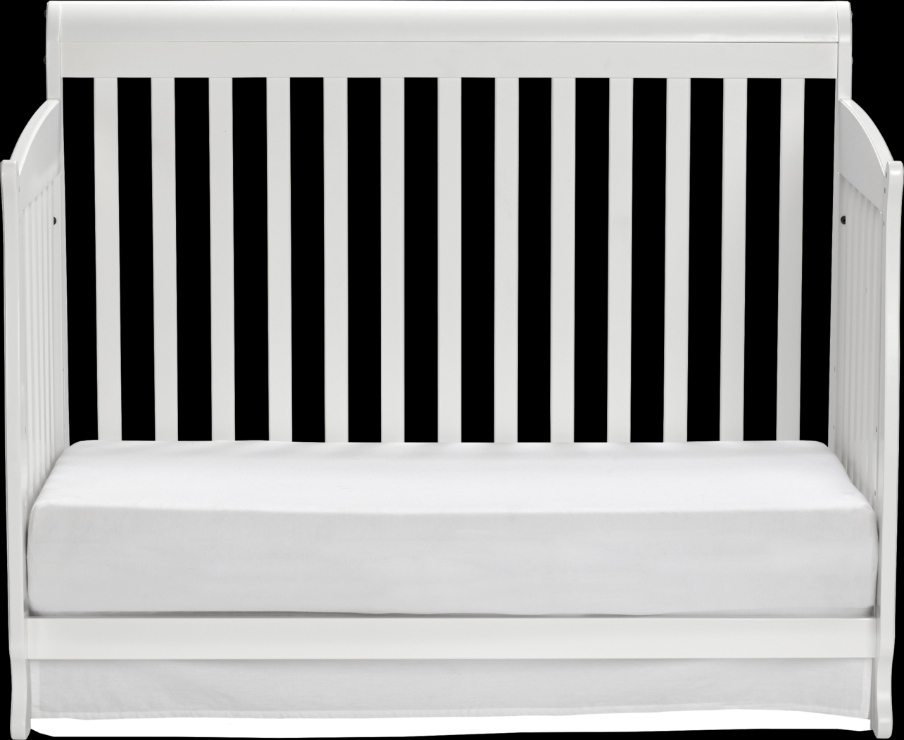 Reena White Convertible Crib with Toddler Rail - Thumbnail - Image 3