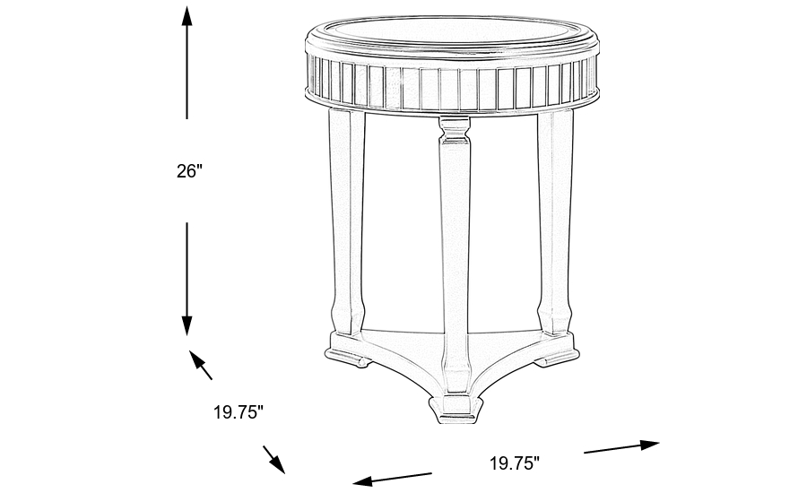 Dimension Image. Please refer to the Dimension Tab on this page for dimension details.